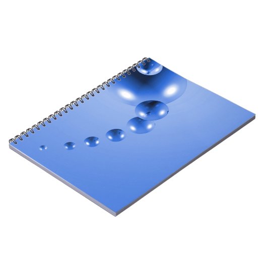 Carnet Bulle bleue Abstraite (Côté gauche)