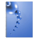 Carnet Bulle bleue Abstraite (Devant)