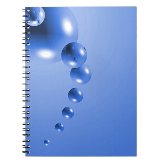 Carnet Bulle bleue Abstraite (Devant)