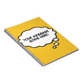 Carnet Bulle de pensée de votre message tendance amusant (Côté Droit)