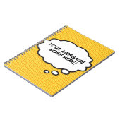 Carnet Bulle de pensée de votre message tendance amusant (Côté gauche)