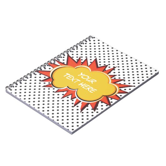 Carnet Bulle faite sur commande des textes d'explosion de (Côté gauche)