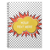 Carnet Bulle faite sur commande des textes d'explosion de (Devant)