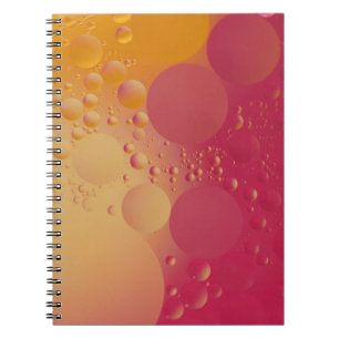 Carnet Bulle numérique rose et orange
