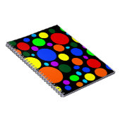 Carnet Bulles colorées sur noir (Côté Droit)