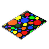 Carnet Bulles colorées sur noir (Côté gauche)