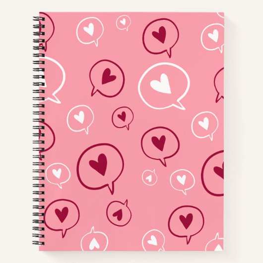 Carnet Bulles Conversations de coeur (Devant)
