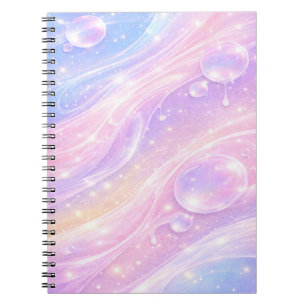 Carnet Bulles de Slime Iridescent Pastel Fantaisie