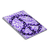 Carnet Bulles pourpres de signe de paix (Côté Droit)