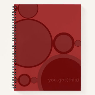 Carnet Bulles rouges support technique abstrait : Vous av