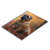 Carnet Bullmastiff en automne Feuilles automne Inspire (Côté gauche)