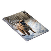 Carnet Bullmastiff Laisser neiger Noël (Côté Droit)