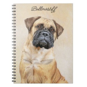 Carnet Bullmastiff Peinture - Joli chien d'origine art