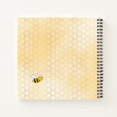 Carnet Bumble abeille nid d'abeille baby shower de fleurs (Dos)
