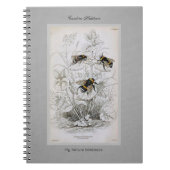 Carnet Bumble Bee Botanical sur le lin (Devant)