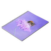 Carnet Bumble Bee perché sur une fleur rose (Côté gauche)