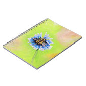 Carnet Bumble Bee sur une peinture à fleurs (Côté gauche)
