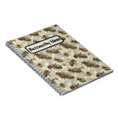 Carnet Bumble Bees Personnalisé (Côté Droit)