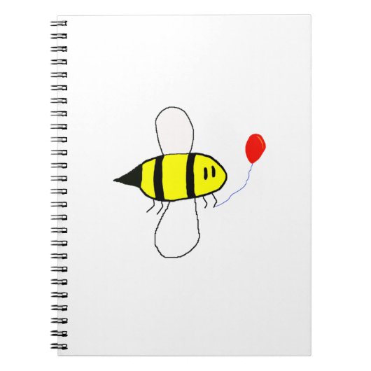 Carnet Bumblebebe à dessin avec ballon (Devant)