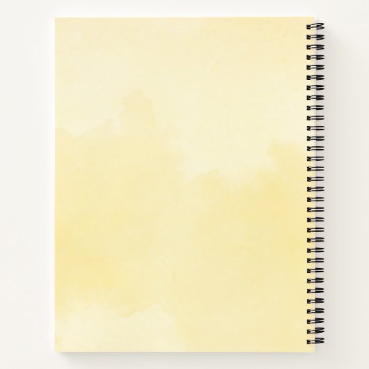 Carnet Bumblebees mignonnes Monogramme (Dos)