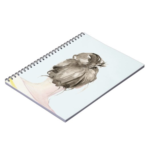 Carnet Bun de noeud de cheveux Brown (Côté gauche)