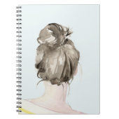 Carnet Bun de noeud de cheveux Brown (Devant)