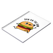 Carnet Bun Sur La Course Funny Burger Pun (Côté gauche)