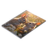 Carnet Bunnies adorables dans la conception des prés de p (Côté gauche)