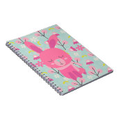 Carnet Bunnies et fleurs roses (Côté Droit)