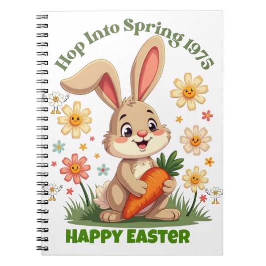 Carnet Bunny de printemps 1975 rétro (Devant)