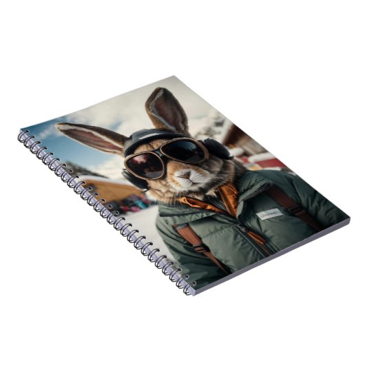Carnet Bunny de snowboard Whimsical (Côté Droit)