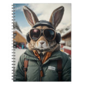 Carnet Bunny de snowboard Whimsical (Devant)