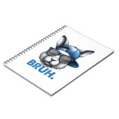 Carnet Bunny Face Bruh Mème Drôle Dire Bro Salutation Eas (Côté gauche)