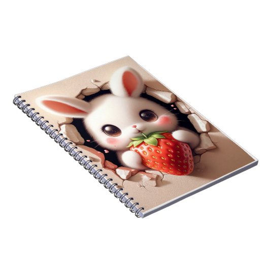 Carnet Bunny fraises (Côté Droit)
