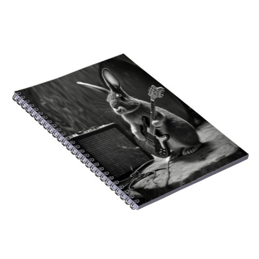 Carnet Bunny Jouer une guitare (Côté Droit)