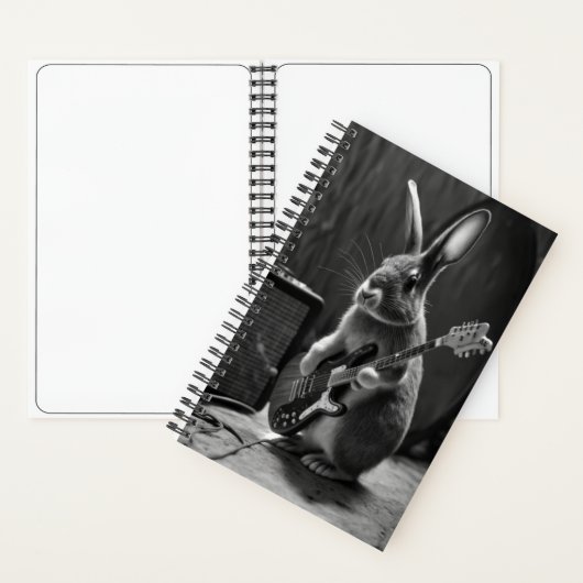 Carnet Bunny Jouer une guitare (À l'intérieur)