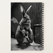 Carnet Bunny Jouer une guitare (Verso)