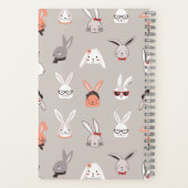 Carnet Bunny mignon lapin illustré lapins (Verso)