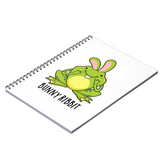 Carnet Bunny Ribbit Funny Rabbit Frog Pun (Côté gauche)