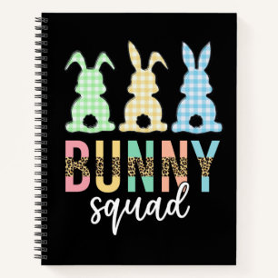 Carnet Bunny Squad Chasse aux oeufs de Pâques Cute Bunn