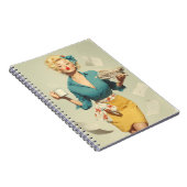 Carnet Bureau Chic Pin-Up Rétro (Côté Droit)