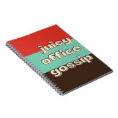 Carnet Bureau Juicy Gossip Funny Workplace Team (Côté Droit)