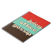 Carnet Bureau Juicy Gossip Funny Workplace Team (Côté gauche)