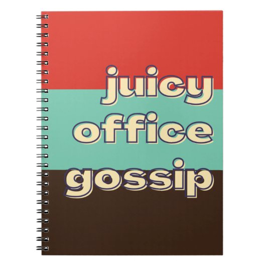 Carnet Bureau Juicy Gossip Funny Workplace Team (Devant)