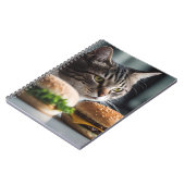 Carnet Burger Buddy - art chat (Côté gauche)