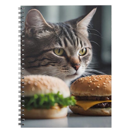 Carnet Burger Buddy - art chat (Devant)