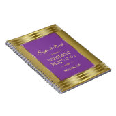 Carnet Burgundy Marsala Floral Mariage de automne Planner (Côté Droit)