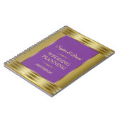 Carnet Burgundy Marsala Floral Mariage de automne Planner (Côté gauche)