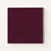 Carnet Burgundy Roses with Elegant Frame (Dos)