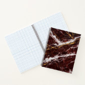Carnet Burgundy Royale Marble with White & Gold Veining (Intérieur)